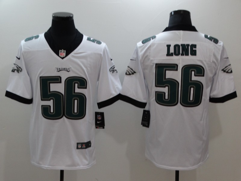 Men's Philadelphia Eagles Chris Long #56 White Jersey